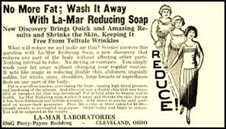 Wash Away the Fat (and Years of Age!) with La-Mar Reducing Soap